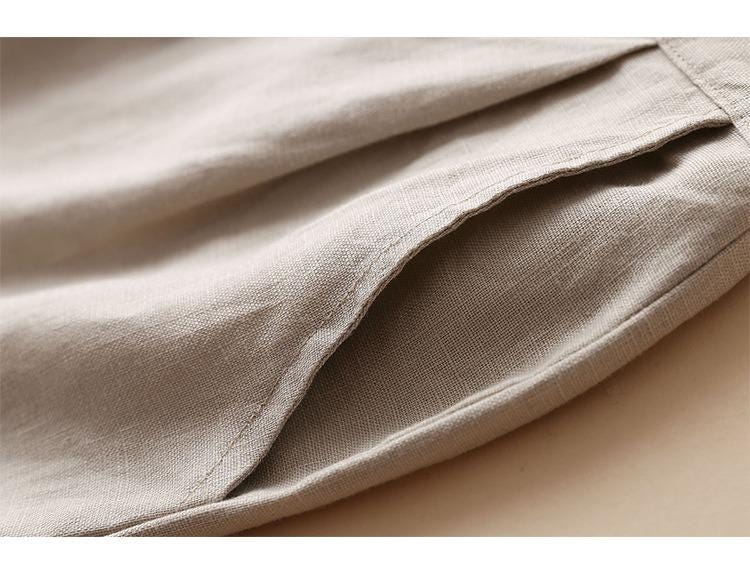 wide leg pants/women's cotton and linen pants/Linen pants/cropped pants/women's pants