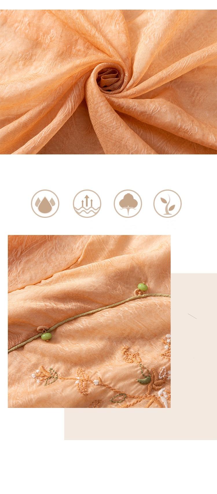 2025 new style/stand-up collar/disc button/temperament/versatile dress/high fashion/Boho Embroidered Dress